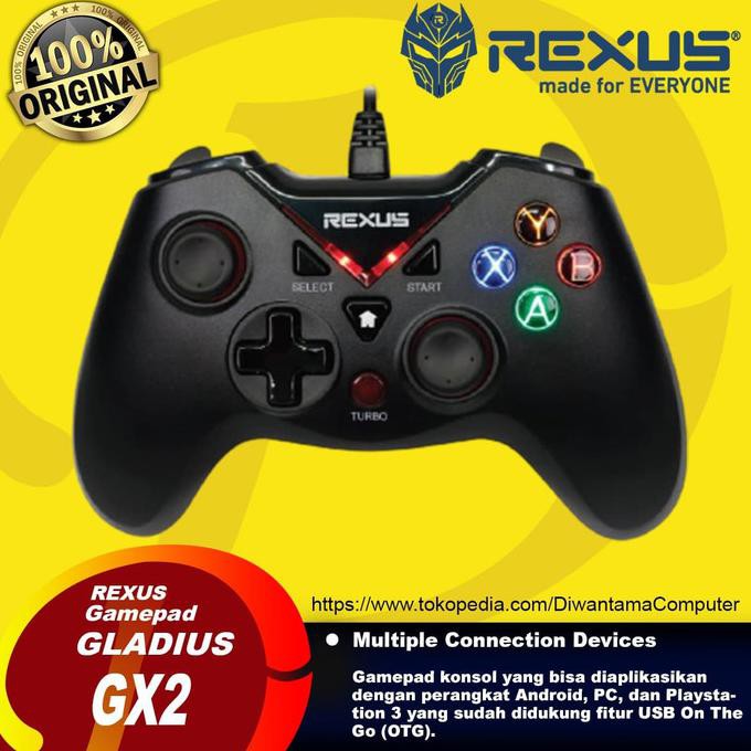 Jual Rexus Gladius GX2 Pro Stick Gaming Gamepad Controller USB Joystick