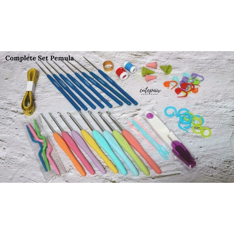 Jual JARUM RAJUT Hakpen SET Complete Pemula + Kotak | Shopee Indonesia