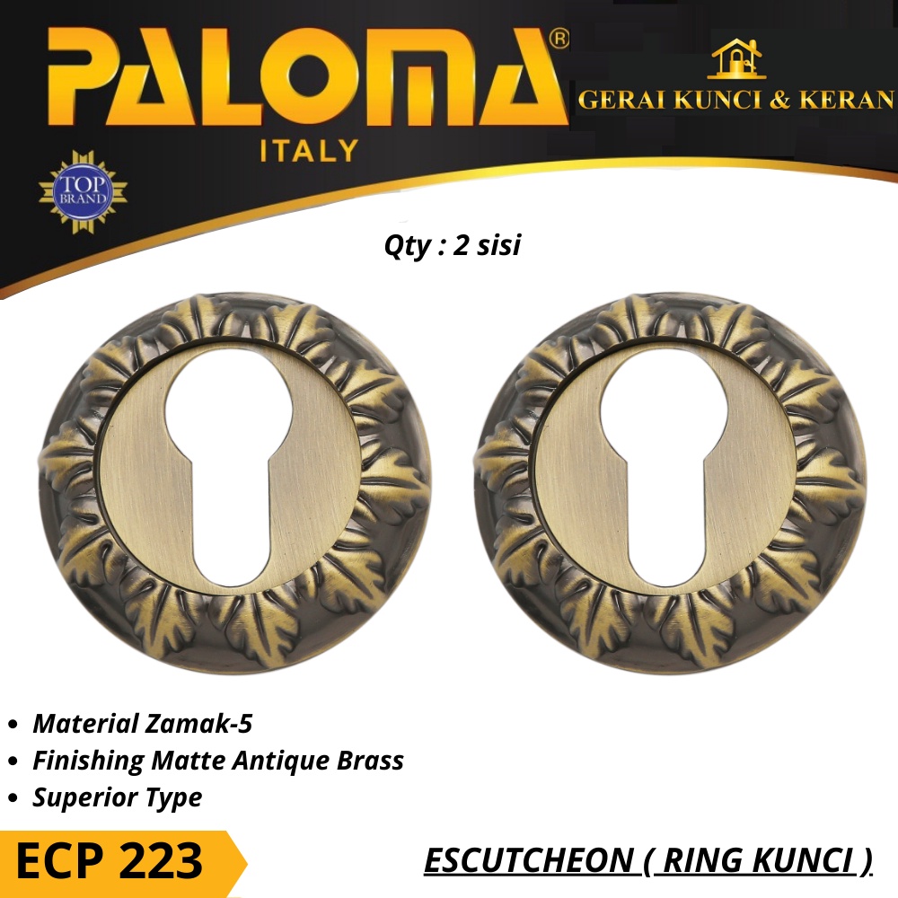 Jual Paloma Ecp Ring Kunci Escutcheon Superior Mab Antique Cover