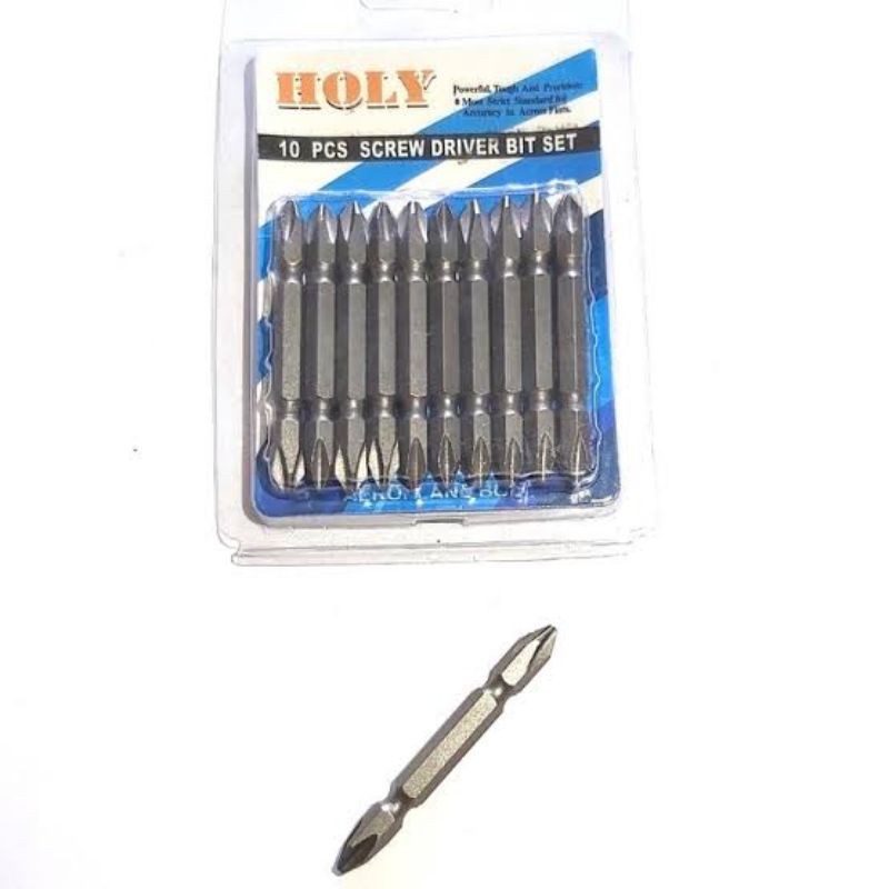 Jual Mata Obeng Angin Bor Gypsum HOLY | Double Ended Bits Screwdriver ...