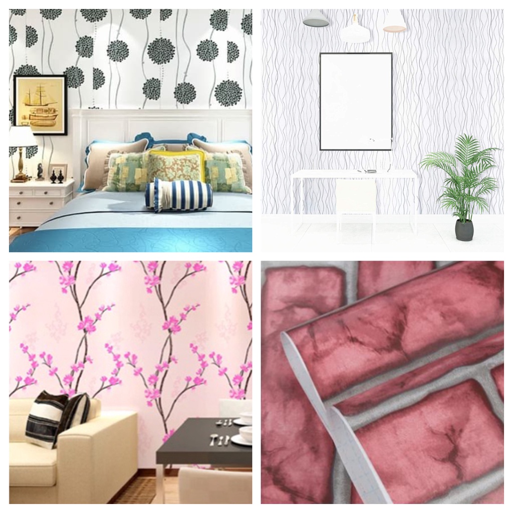 Jual Homedekor Wallpaper Stiker Dinding 3D Wallpaper Stiker Dinding