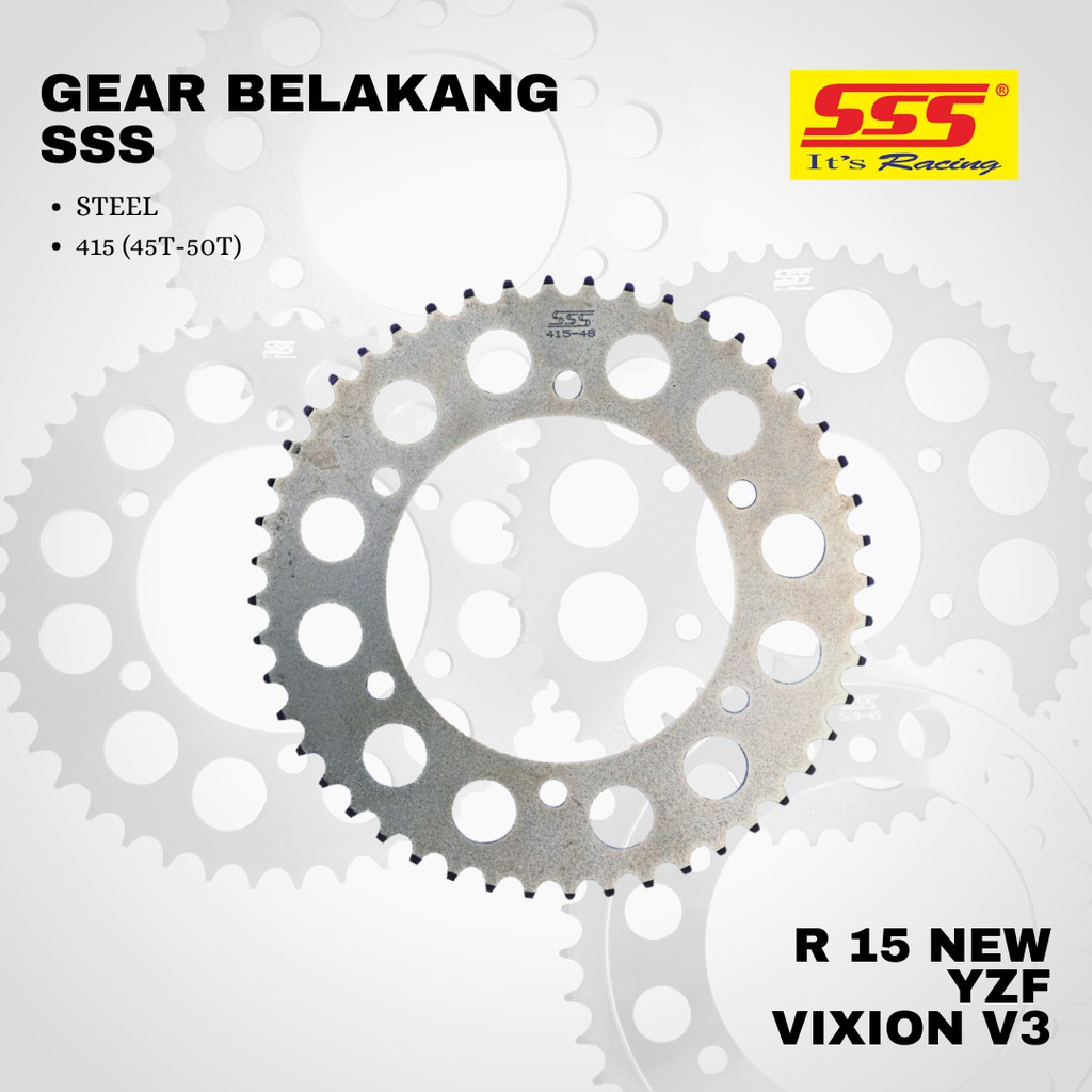 Jual Gear gir YZF R15 V3 NEW VIXION V3 XSR 155 sss 415 41 42 43 44 45