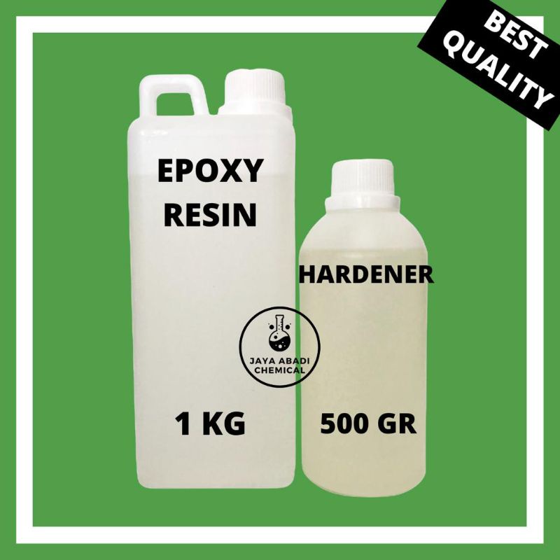 Jual Epoxy Resin Bening 1 KG + Hardener 500 Gram / Resin Bening / Resin