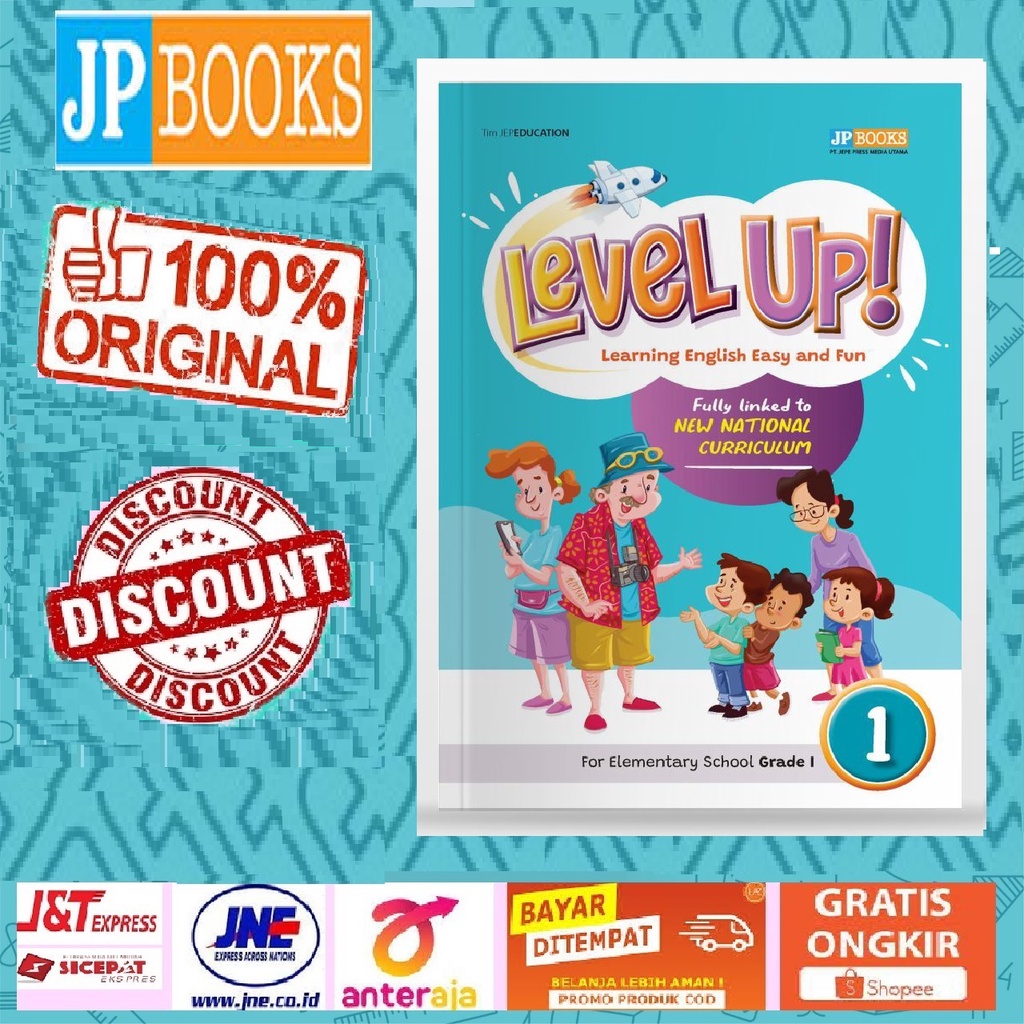 Jual Buku Kurikulum Merdeka Bahasa Inggris SD Kelas 1 (LEVEL UP Grade 1 ...