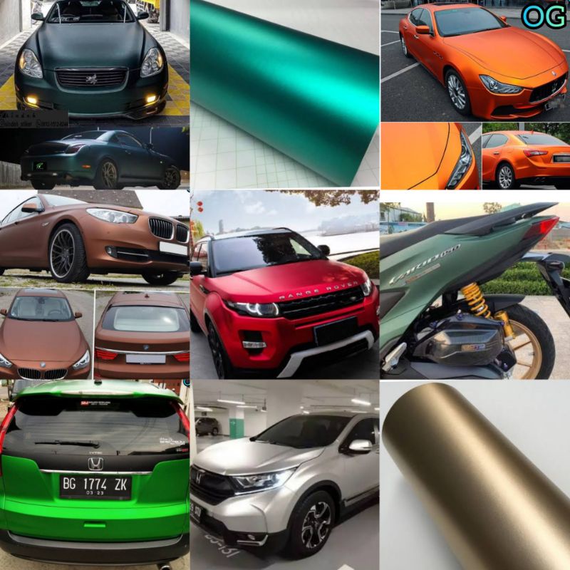 Jual Sticker Satin Doff Stiker Matte Chrome Lebar 152cm x Panjang 50cm ...