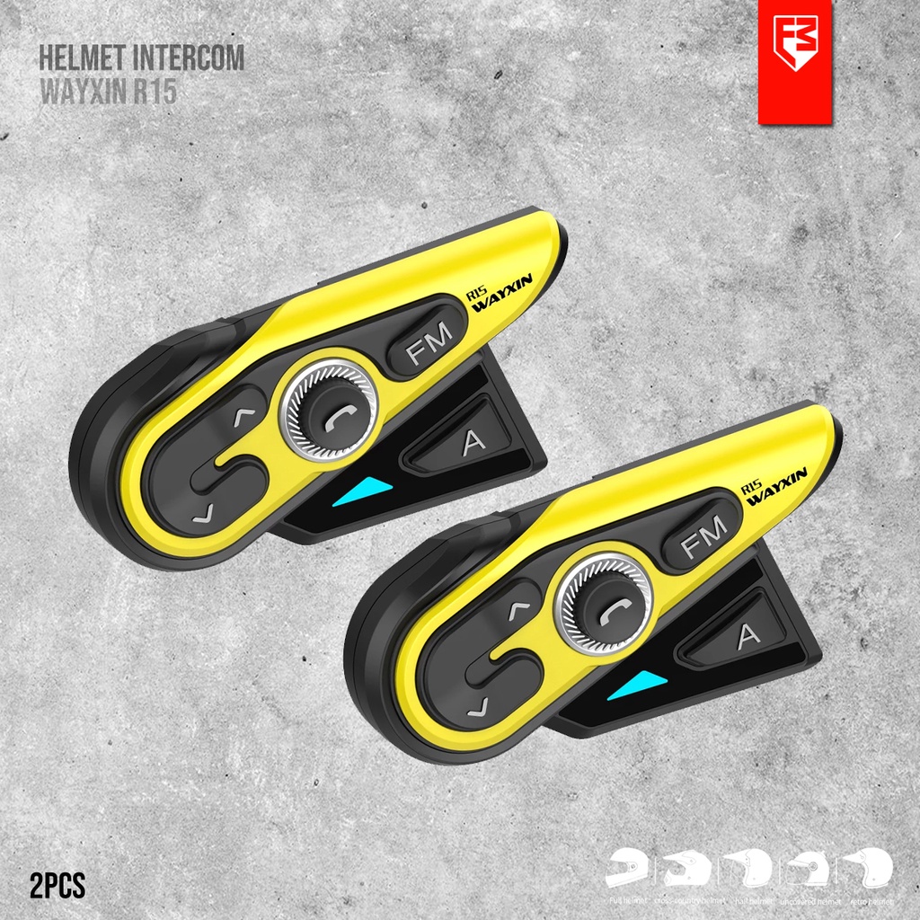 Jual Intercom Helm Motor Wayxin R15 Dual Pack | Shopee Indonesia