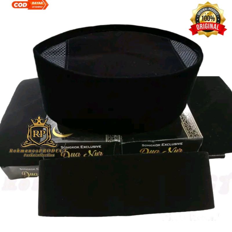 PECI PRIA KOPIAH HITAM SONGKOK NASIONAL POLOS AC TINGGI 9 CM PECI ANAK DAN DEWASA TERBAIK MURAH