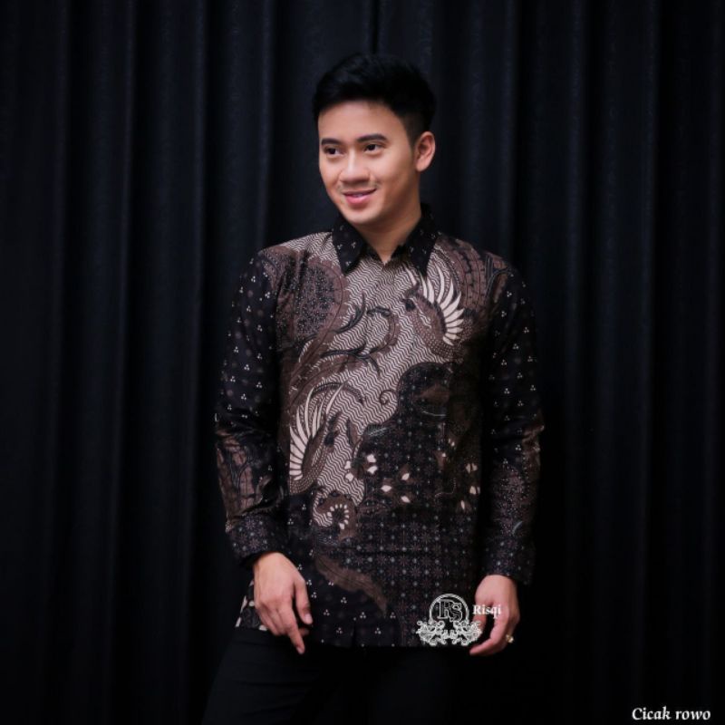 Jual Batik Slim Fit Batik Premium Kemeja Baju Batik Pria Lengan Panjang ...