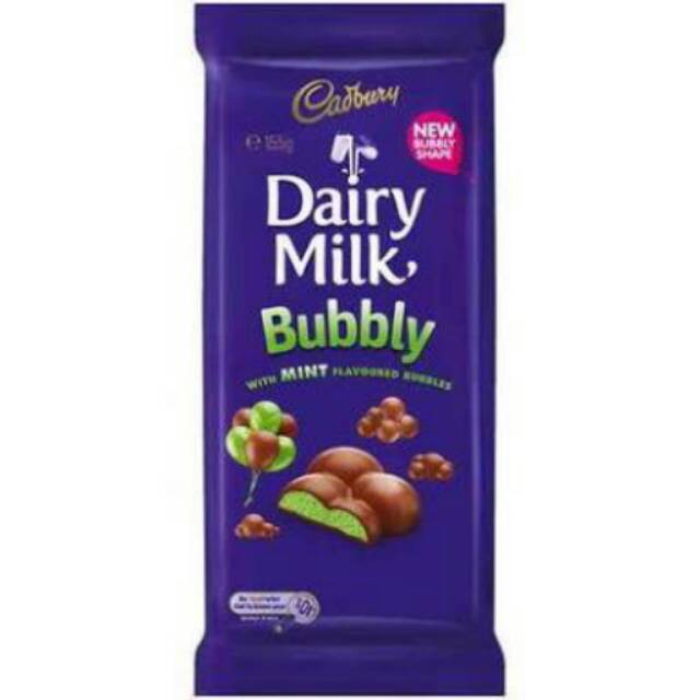 Jual Cadbury Dairy Milk Bubbly Mint Shopee Indonesia