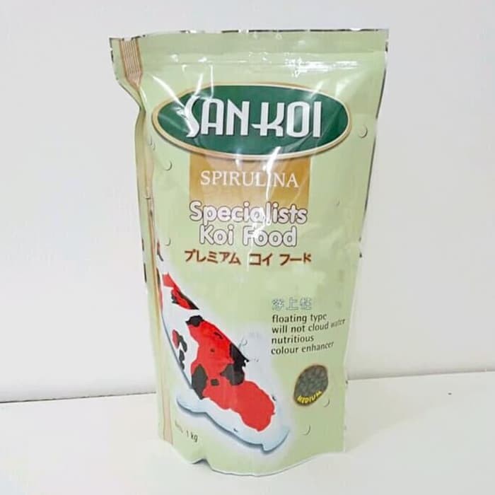 Jual Sankoi San koi 1 kg Spirulina Spesialis Koi Food 1 kg Makanan Ikan ...