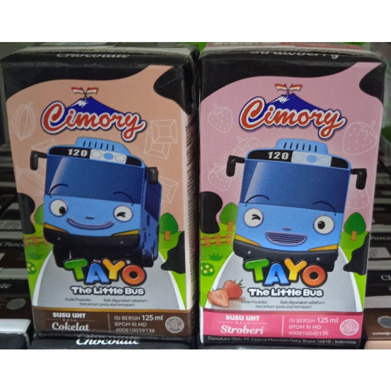 Jual Cimory Susu UHT Edisi TAYO Cokelat dan Strawberry 125 Ml | Shopee ...