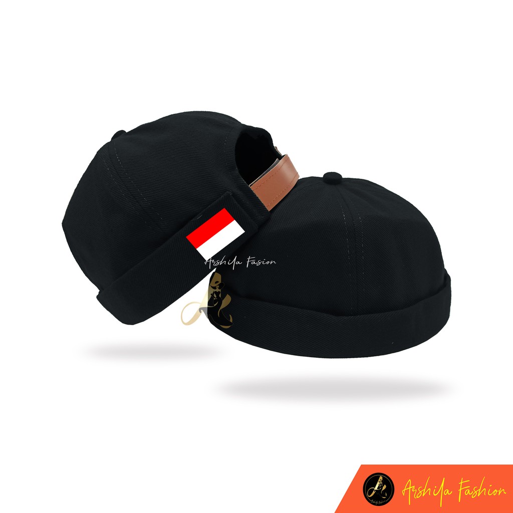Jual TOPI CAP MIKIHAT CUSTOM Gambar Bendera Indonesia PECI UAS