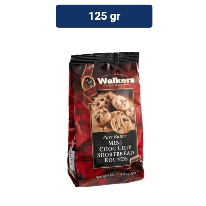 Jual Walker Mini Choc Chip Pure Butter Cokelat 125 gr | Shopee Indonesia