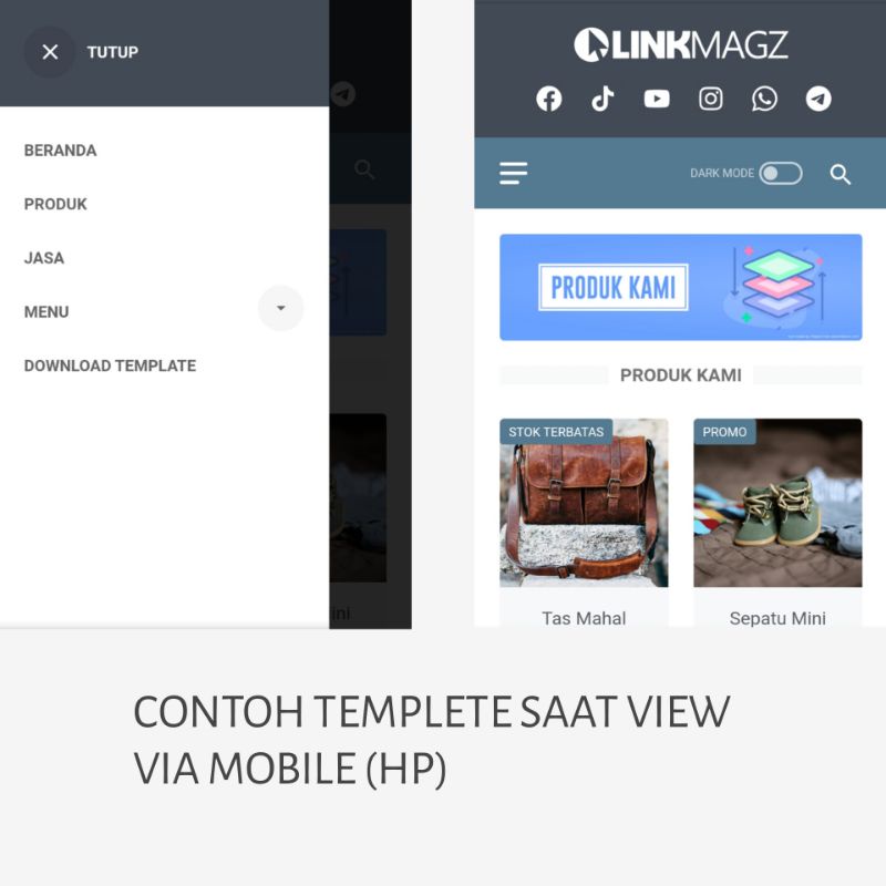 Jual Templete Linkmagz Template Link Magz Terbaru Untuk Bloger | Shopee ...