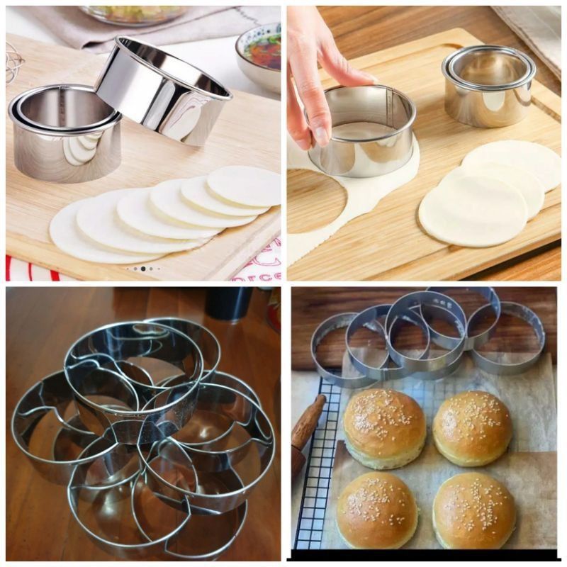 Jual Cetakan Ring Bulat Burger/Ring kotak Stainless Steel | Shopee ...