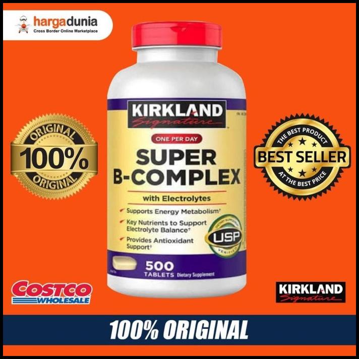 Jual Kirkland Super B Complex Electrolytes 500 Tablets ( Made In Usa ...