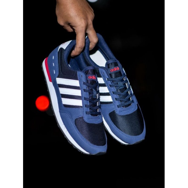 Adidas neo city racer navy silver sale