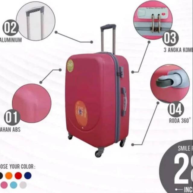 Jual KOPER Polo Hoby 28 inchi -807 viber Hardcase luggage waterproof ...