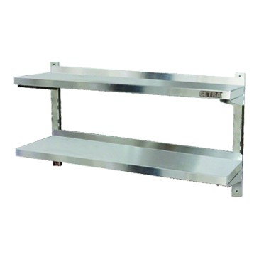 Jual GETRA Stainless Steel Double Adjusted Wall Shelves AWS-100 Rak ...