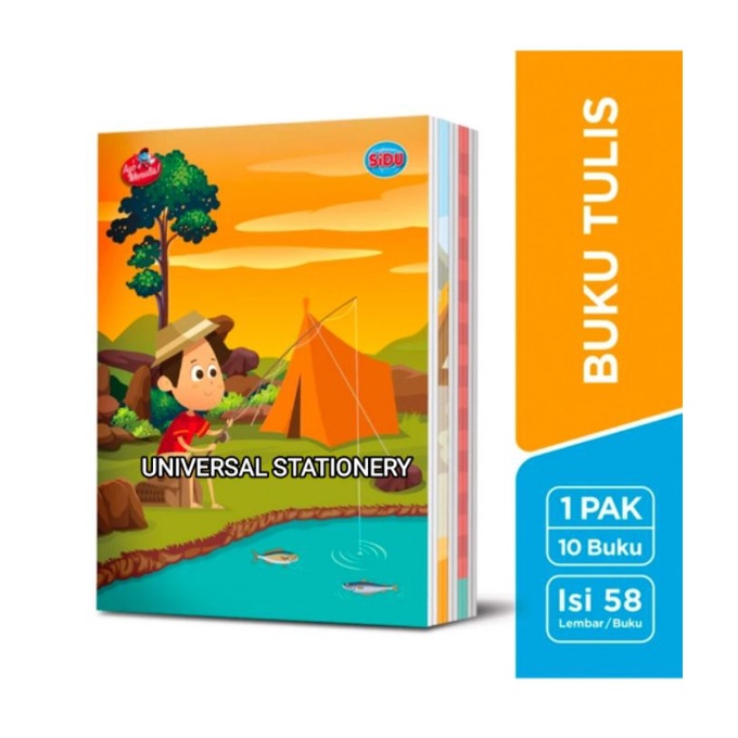 Jual (1 Pcs) Buku Tulis Sidu 58 Lembar / Buku Tulis Sekolah / Buku ...