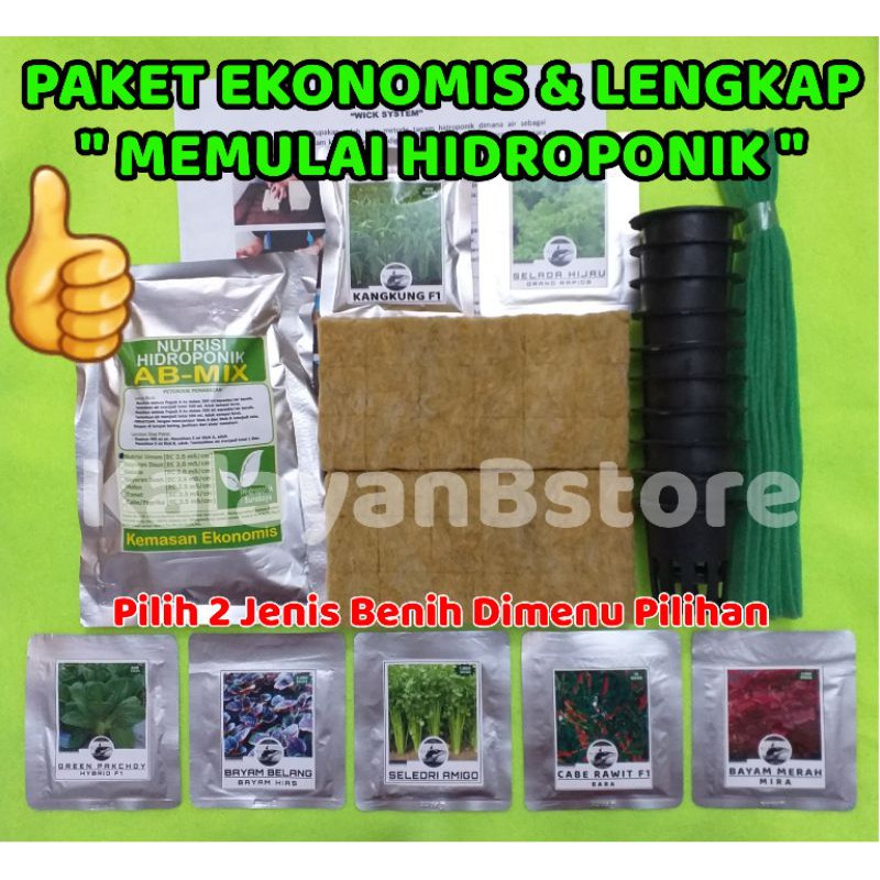 PAKET HEMAT MEMULAI HIDROPONIK MURAH & LENGKAP