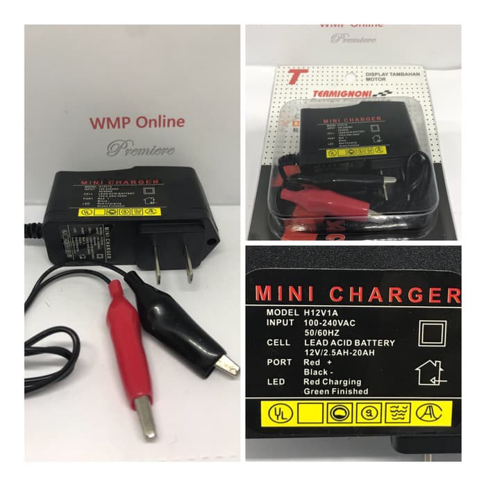 Jual Charger Aki Accu dan Adaptor Tester 12v 1A | Shopee Indonesia