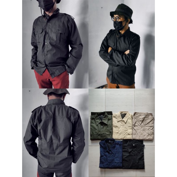 Jual Baju pdl kemeja pdh HEM outdoor lapangan bahan ripstop ripstok ...