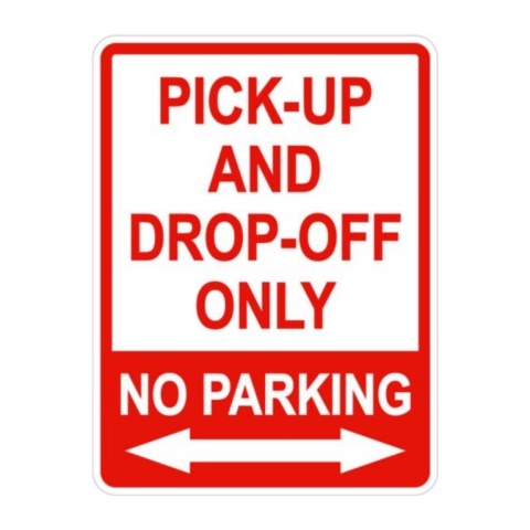 Jual Rambu Pick Up and Drop Off Only - 45cm x 60cm - Plat Alumunium ...