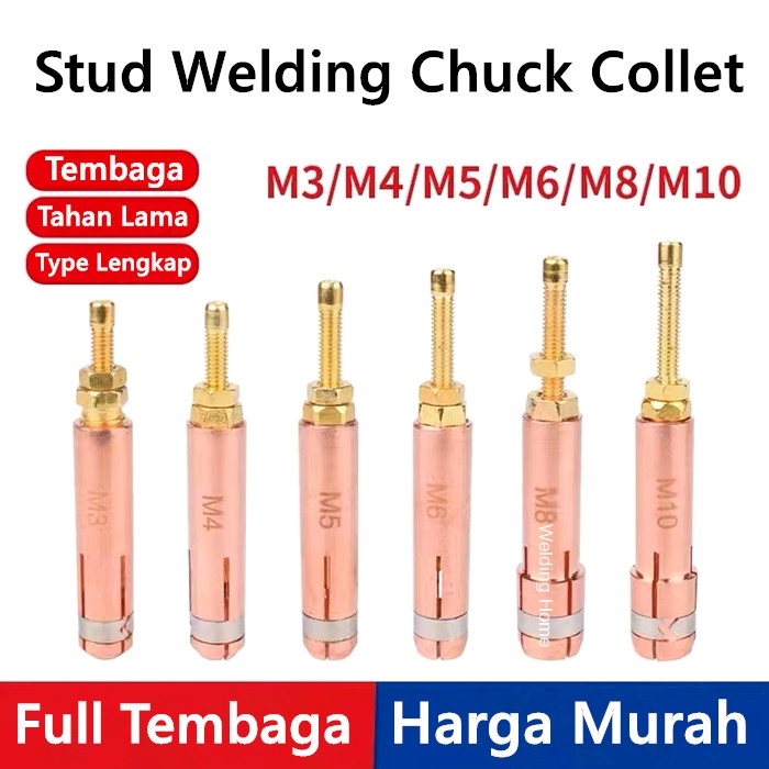 Jual 3PCS Stud Welding Chuck Collet M3 M4 M5 M6 M8 M10 Untuk Torch ...