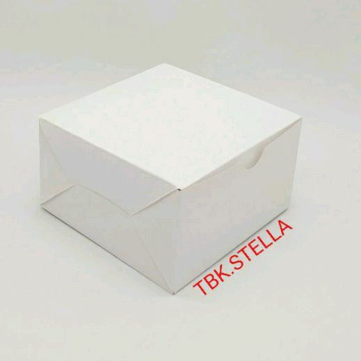 Jual KOTAK PUTIH POLOS IVORY 12X12X7 CM (1 PACK = 100 PCS) | Shopee