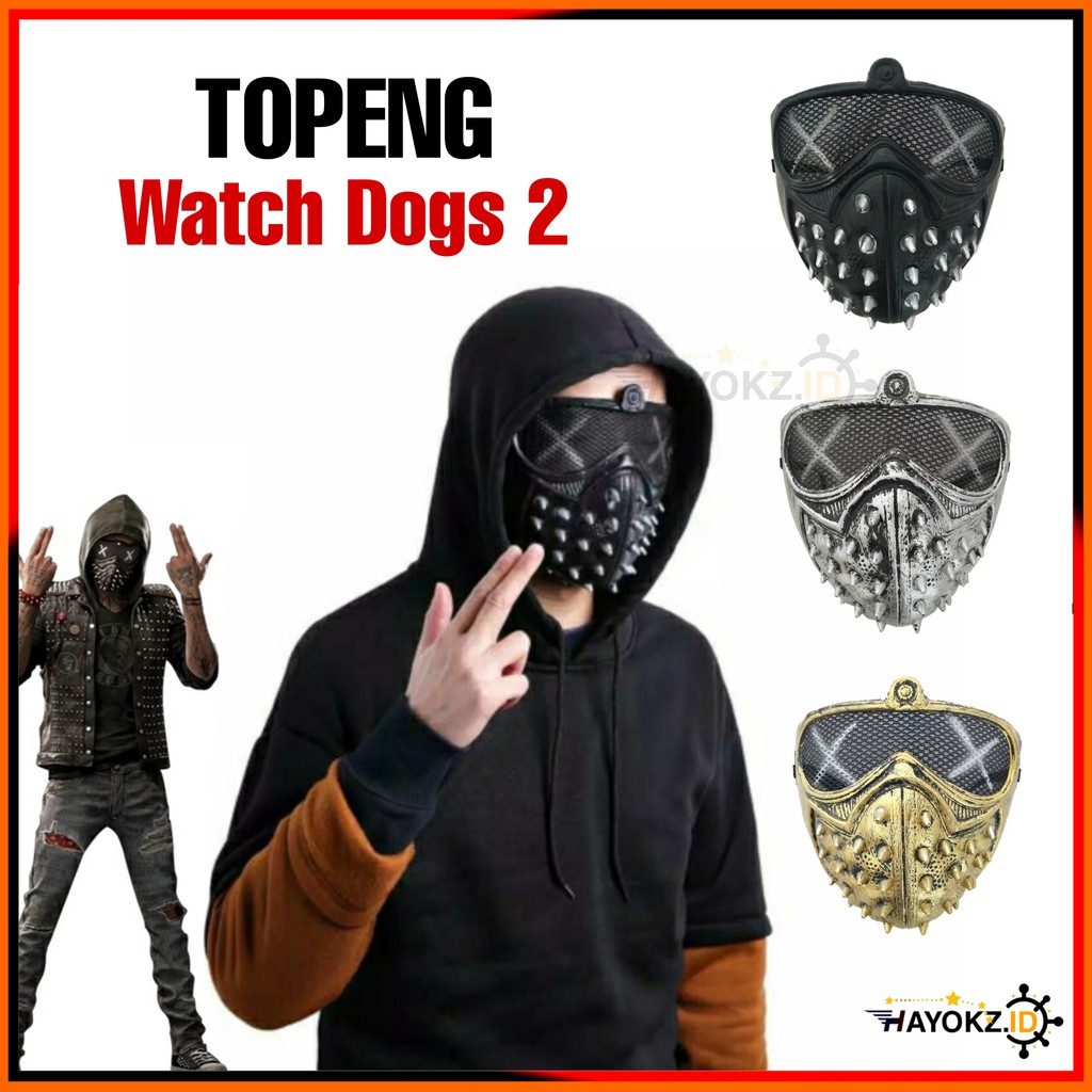 Jual Topeng Berduri Watch Dogs 2 Masker Motor Bikers Mask Google Helm