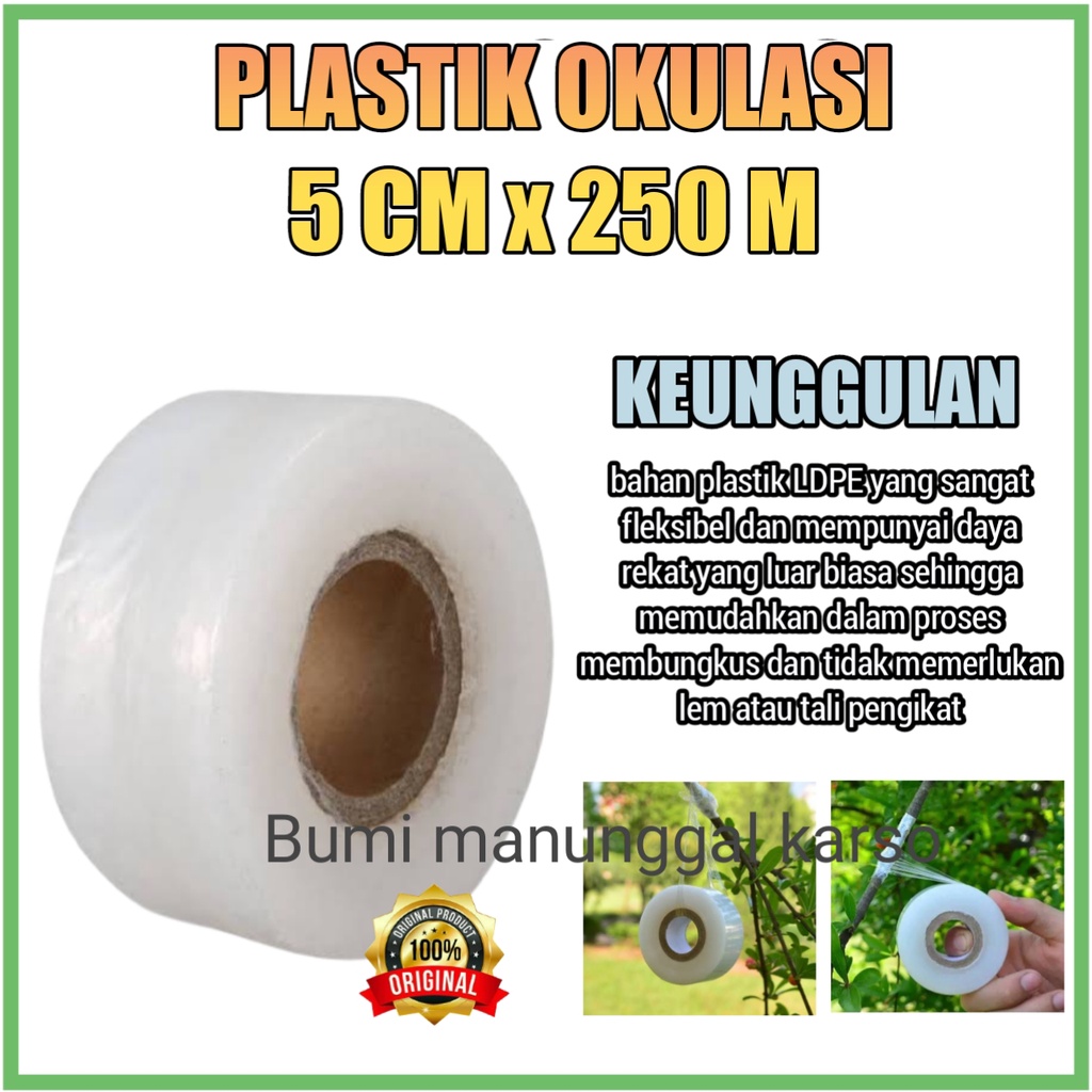 Plastik pembungkus & okulasi atau grafting 5 x 200mtr
