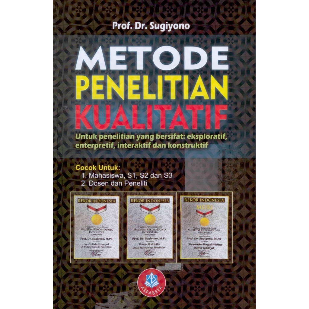 Jual Buku Metode Penelitian Kualitatif Sugiyono Ori Terapibuku Shopee Indonesia