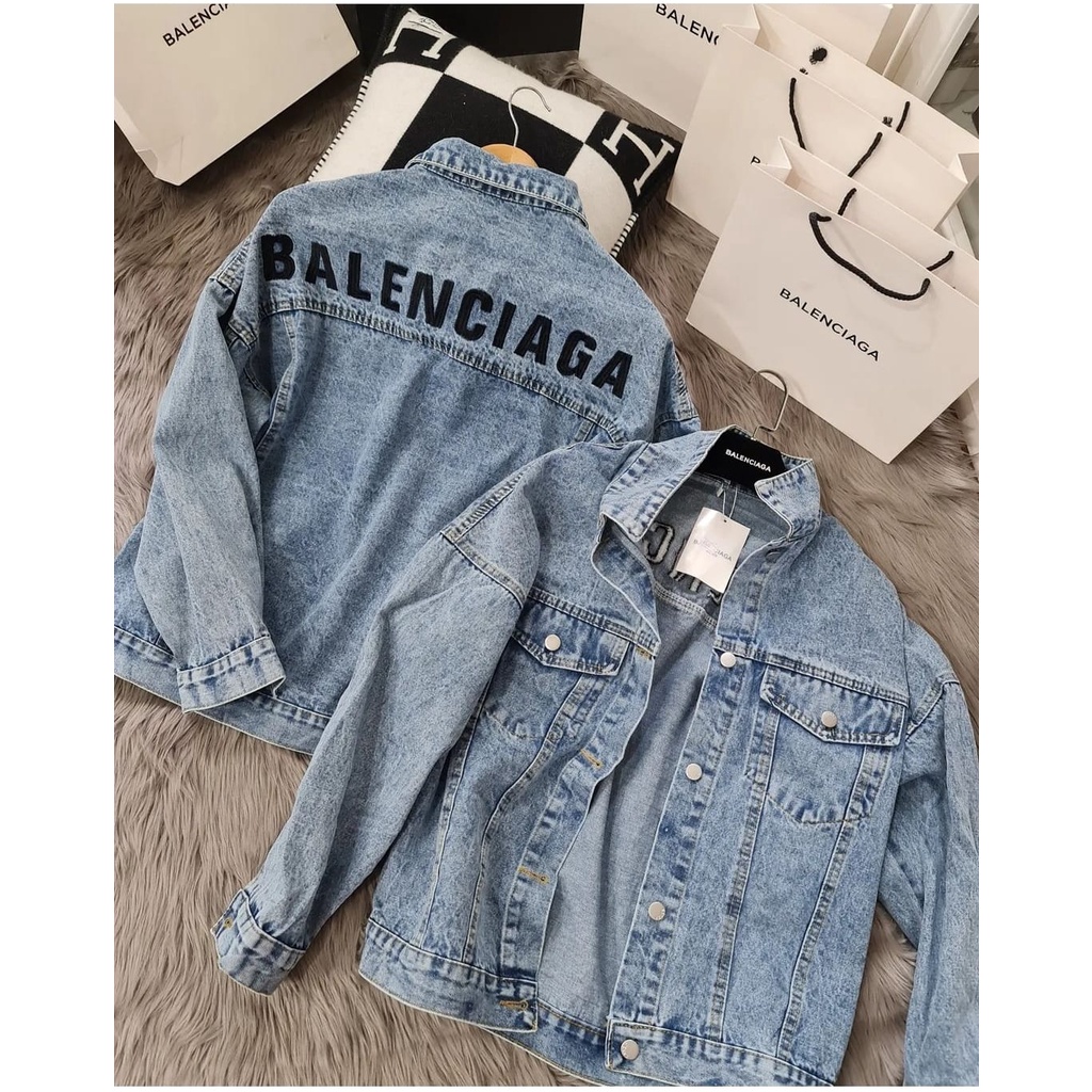 Jaket jeans balenciaga best sale