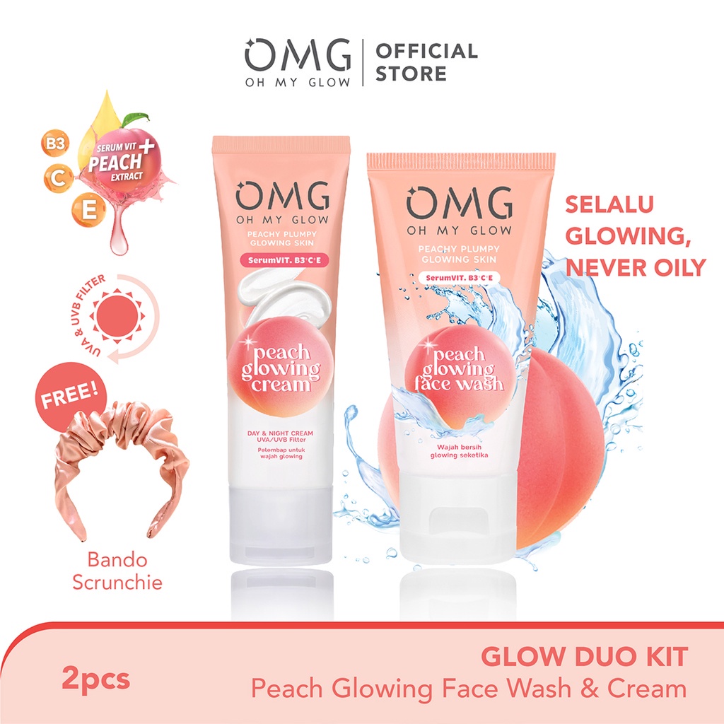 Jual OMG Oh My Glow Duo (face wash & Cream) Shopee Indonesia
