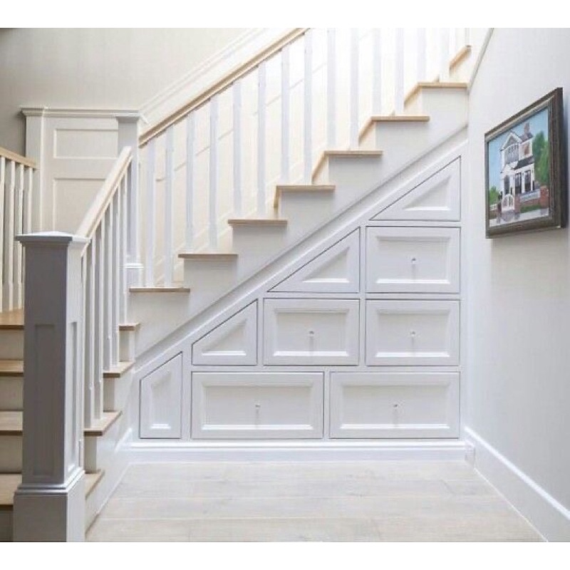 Jual lemari tangga full laci, lemari custom bawah tangga, cabinet ...