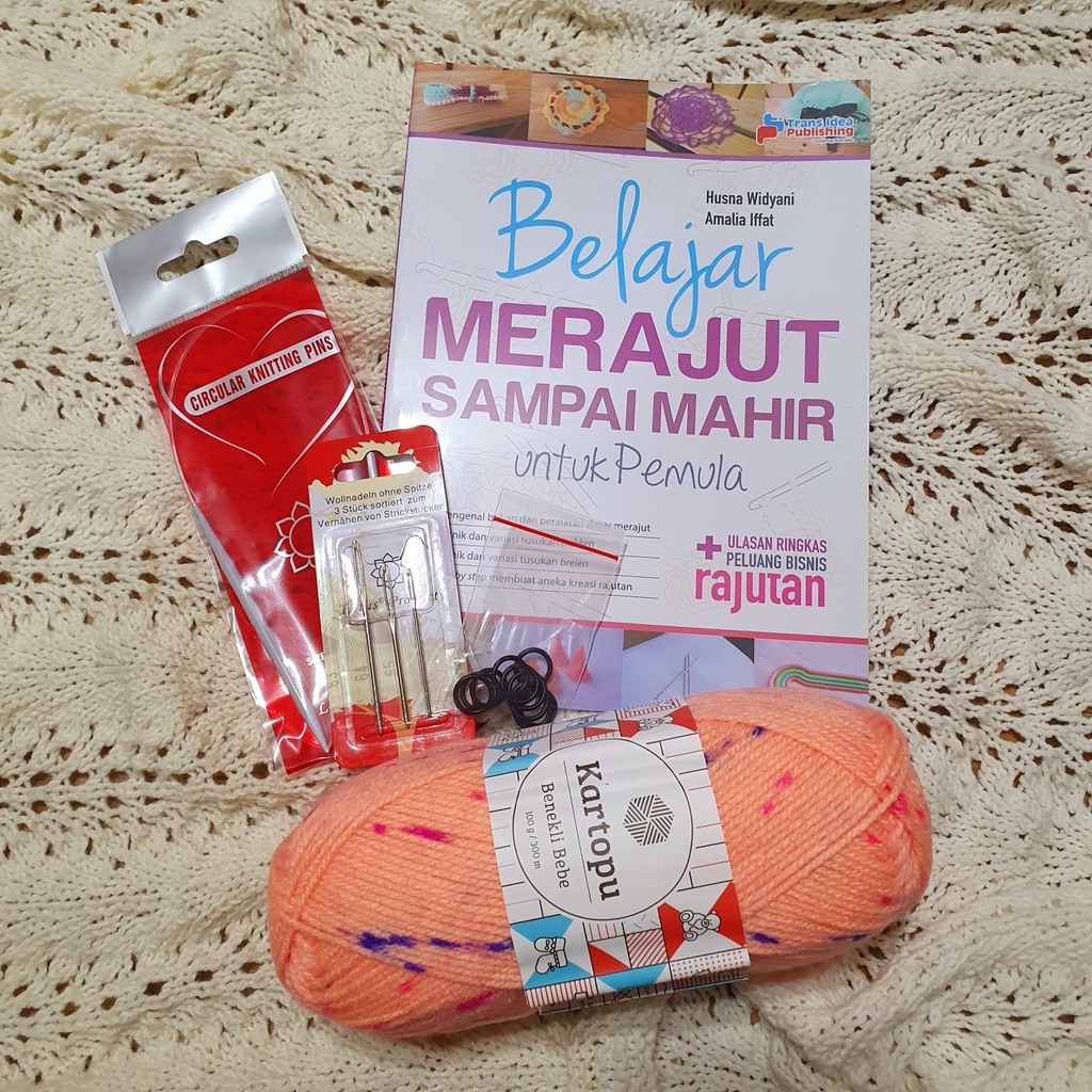 Jual Paket Pemula Merajut Knitting | Shopee Indonesia