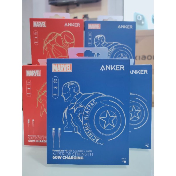 Jual Kabel Charger Anker X Marvel Powerlineii Usb C To Usb C Cable 3ft