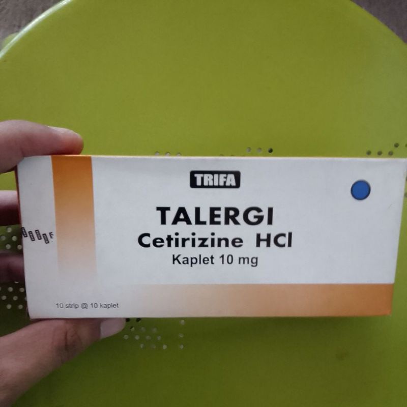 Jual TALERGI Kaplet (Obat Gatal, Alergi Dingin, Makanan, Obat, Bentol ...
