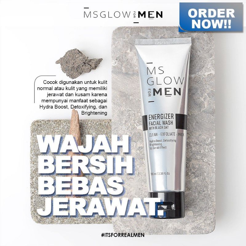 Jual Energizer Facial Wash Ms Glow For Men Shopee Indonesia