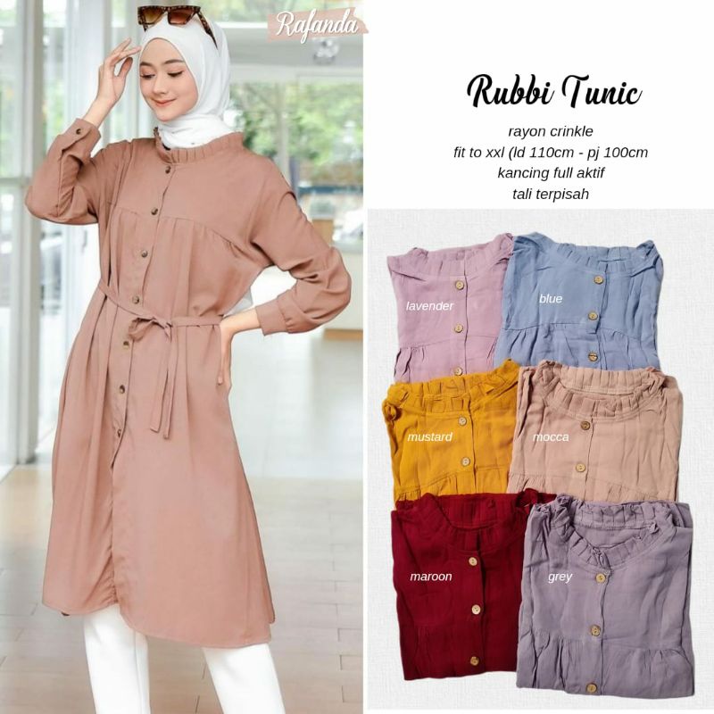 Jual rubbi wanda tunic | Shopee Indonesia