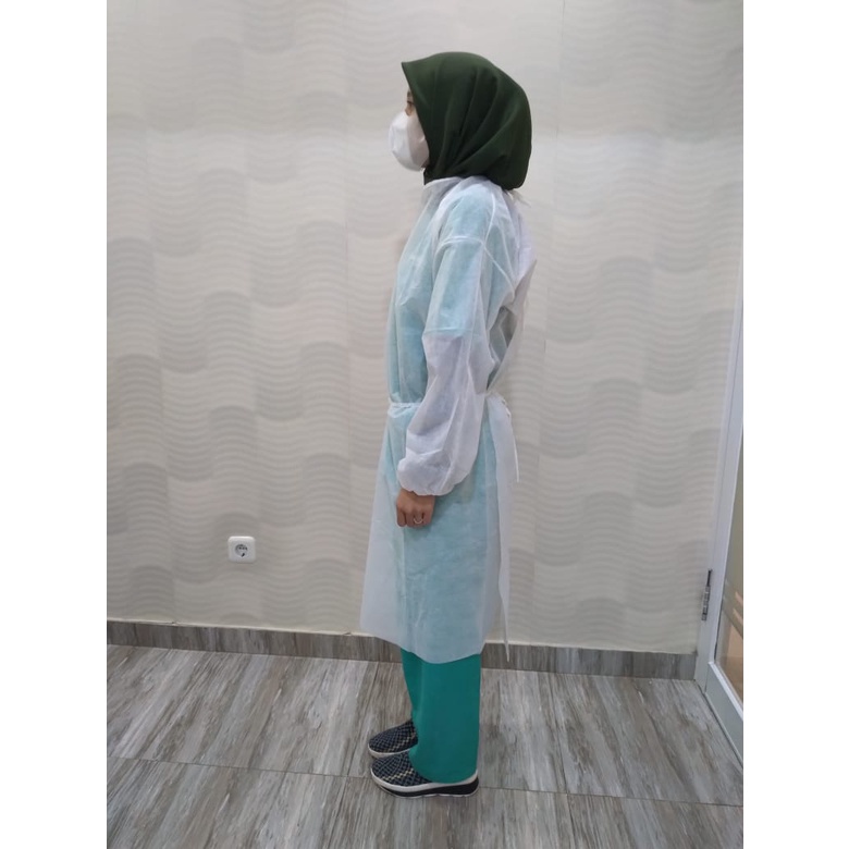 Jual APD GOWN Disposable PUTIH | Shopee Indonesia