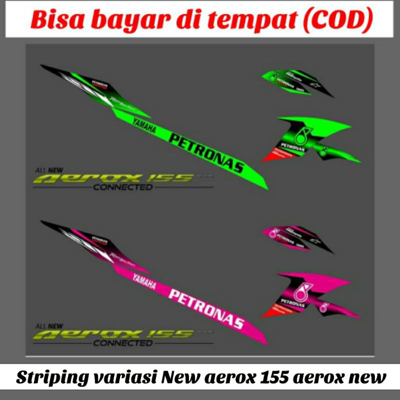 Jual (Bisa COD) Striping stiker variasi lis bodi New aerox 155 aerox ...