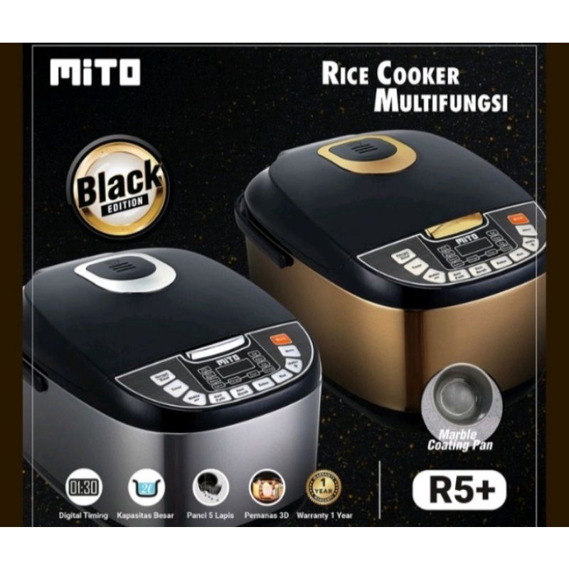 Jual Mito R5+ Rice cooker canggih multifungsi dengan panel digital
