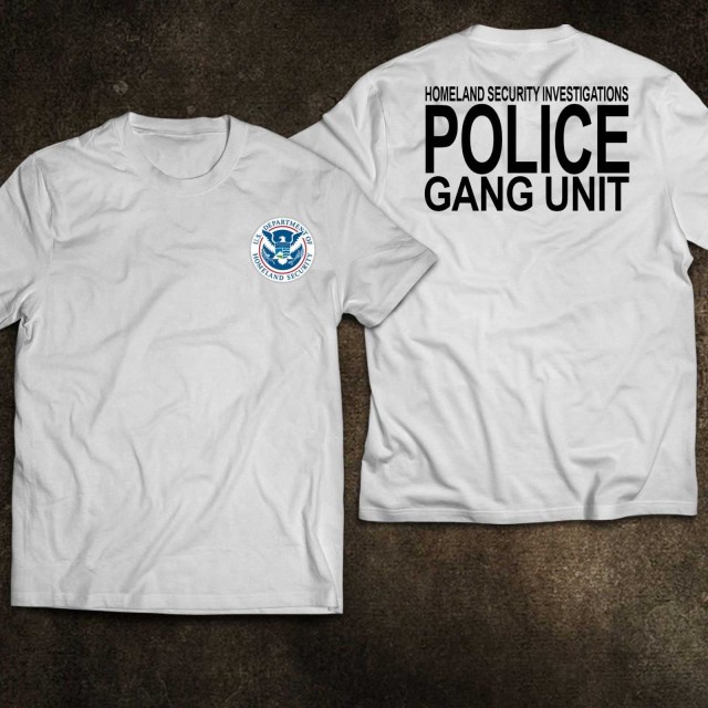 Police gang hotsell unit shirts