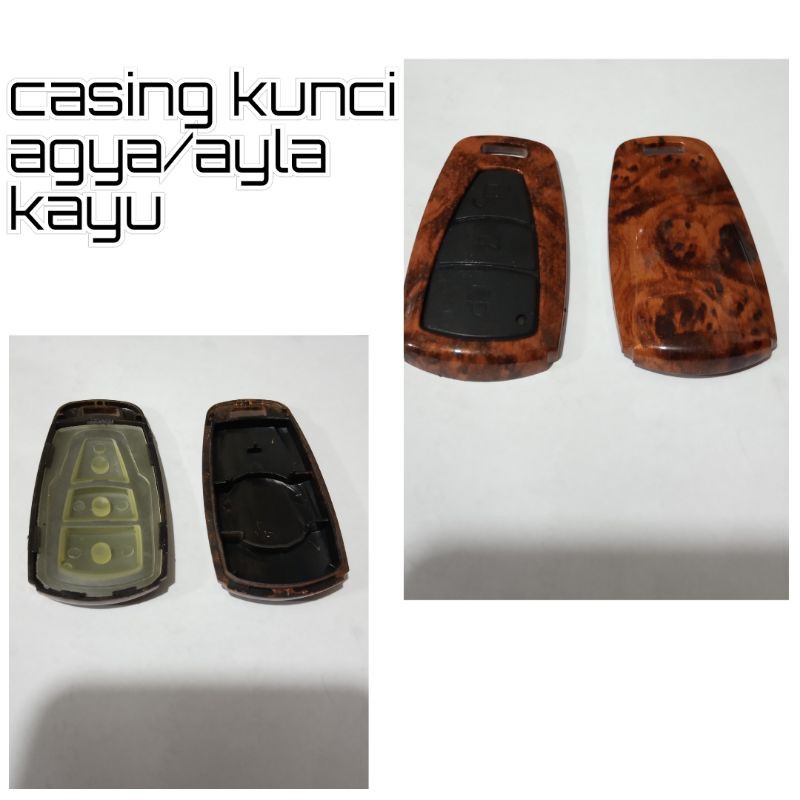 Jual Casing Kunci Remote Agya Ayla Motif Kayu Shopee Indonesia