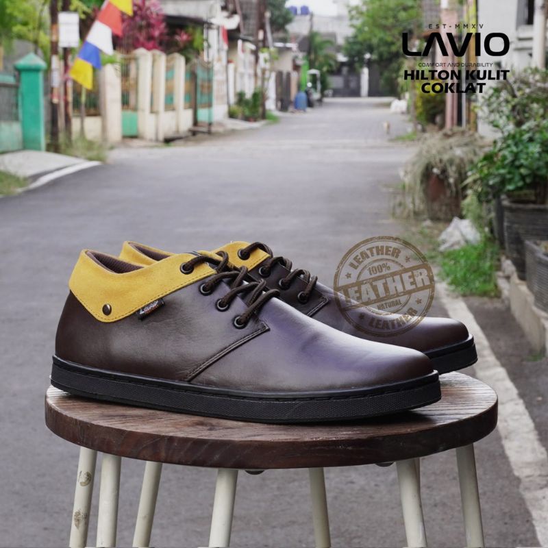 Jual Sepatu Pria Sepatu Kulit Kasual Cowok Original Gaya Terbaru Trendy ...