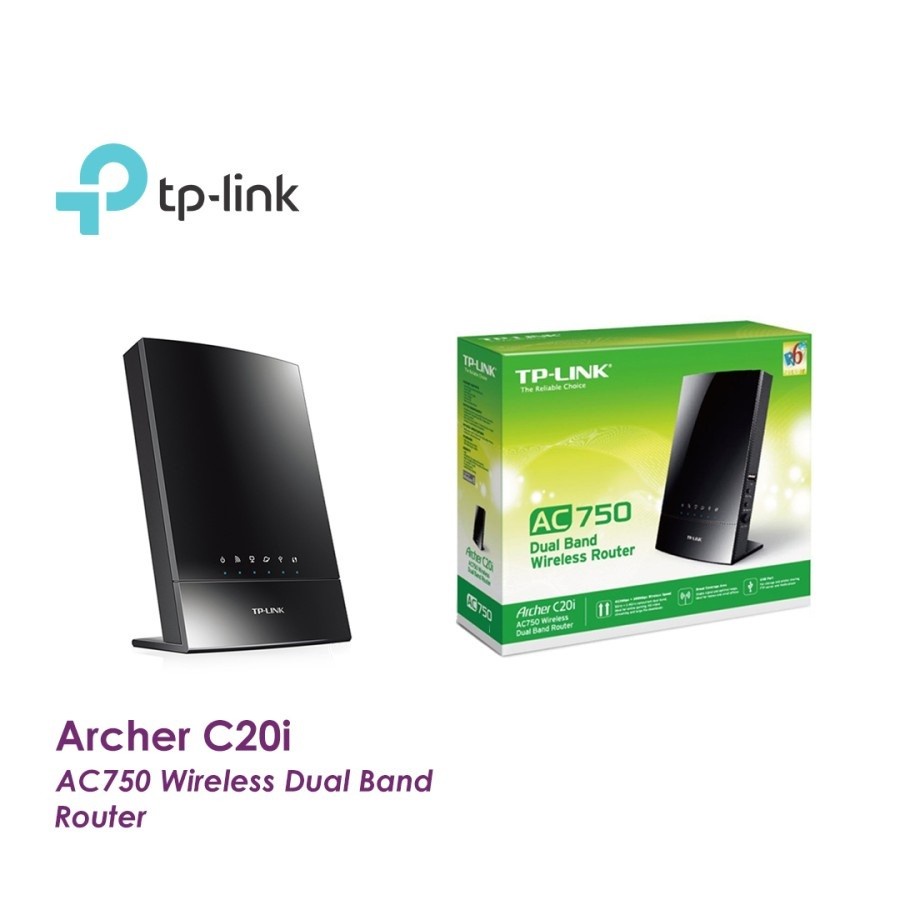 Jual TP-LINK Archer C20i - AC750 Wireless Dual Band Router | Shopee ...