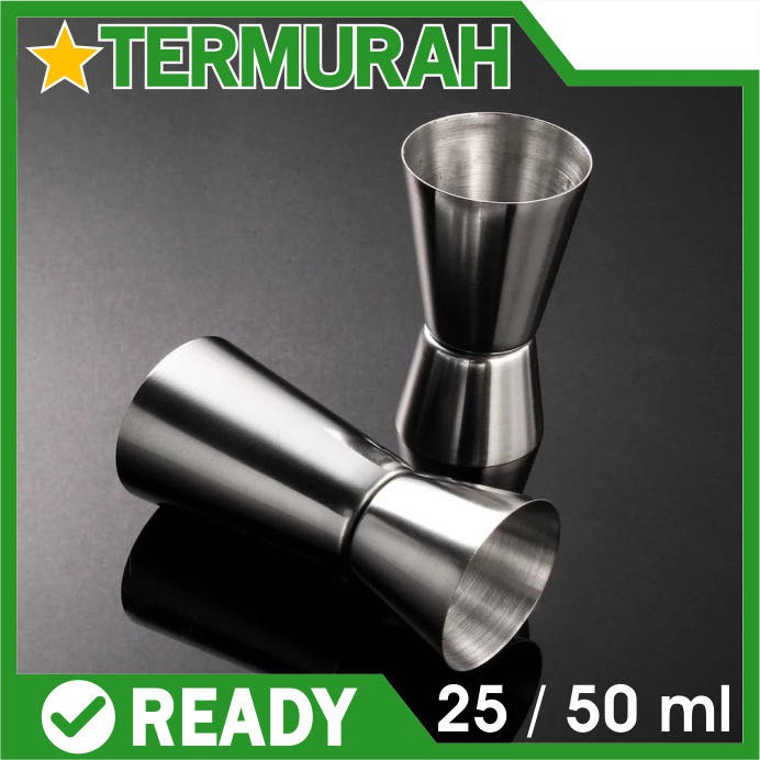 Jual Jigger Stainless Measure 2550ml Measuring Cup Gelas Ukur 25 50 Cc 2550cc Steel Shopee 6671