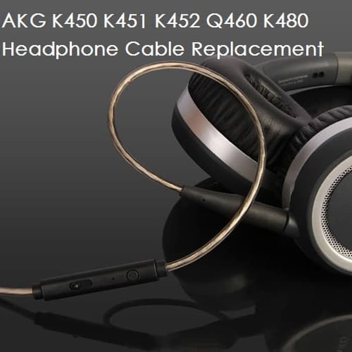 Cavo Audio Di Ricambio Per Cuffie AKG K450, K451, K452, K480 E Q460 – Con Microfono E Telecomando, Placcato Oro 24K
